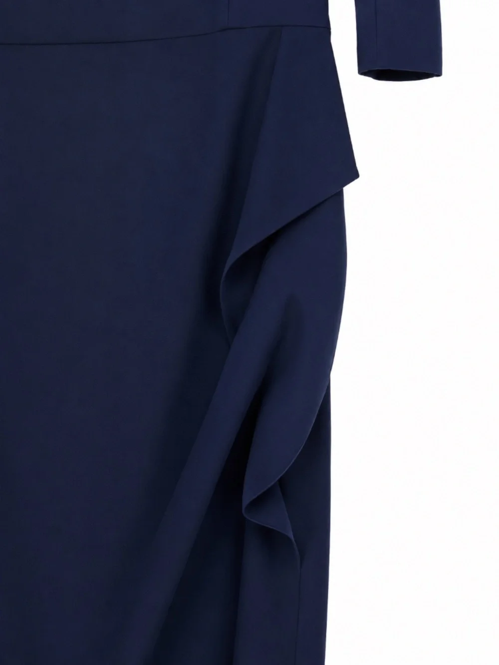 Chiara Boni La Petite Robe Navy Blue Ruched Maxi Dress Size US 14 IT 50 - Picture 4 of 9